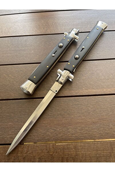 Retro Steampunk İtalyan Çakı 33 Cm Kılıflı