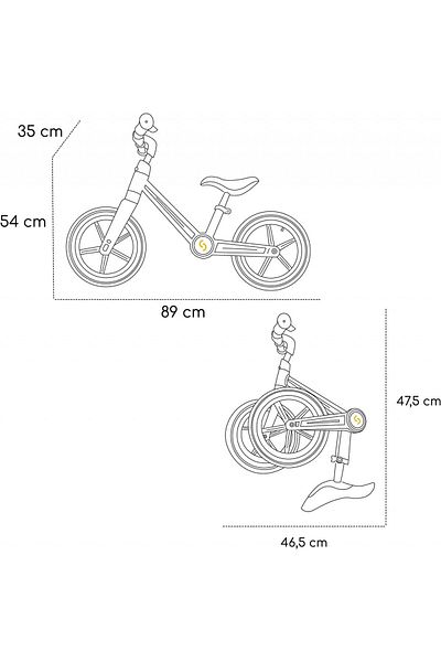 OEM Bicicleta pliabila fara pedale Skiddou Ronny, Keep Pink, Roz