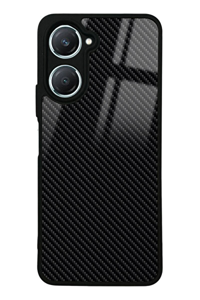 Spoyi Vivo Y18 Carbon Tasarımlı Glossy Telefon Kılıfı