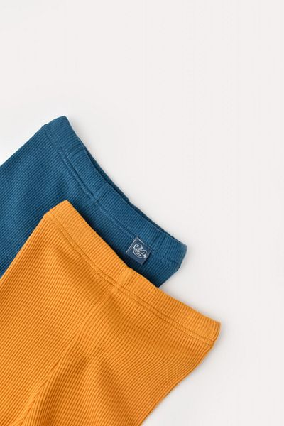 BabyCosy Set 2 pantaloni cu botosei bebe unisex - Bleumarin/Sofran, BabyCosy, 3-6 luni