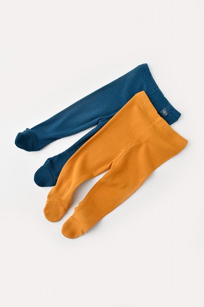 BabyCosy Set 2 pantaloni cu botosei bebe unisex - Bleumarin/Sofran, BabyCosy, 3-6 luni