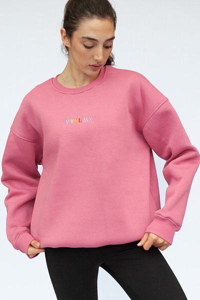 Vatkalimon Unisex Oversize Pink Sweatshirt