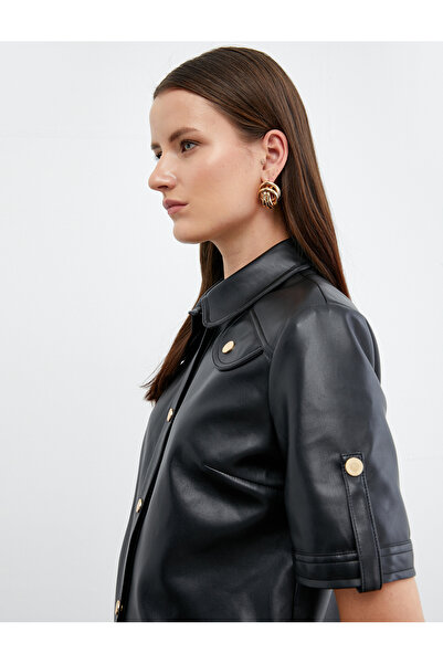 Koton Μίνι φόρεμα από συνθετικό δέρμα