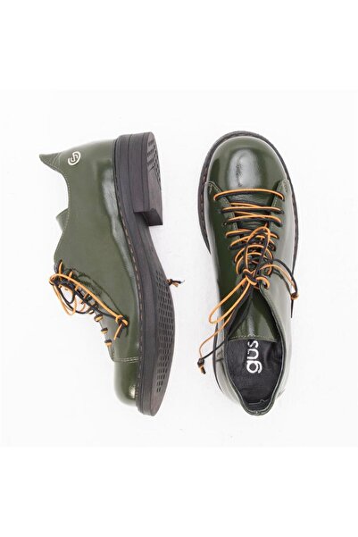 Gusse Viola Women's Khaki Patent Leather Shoes 730-3