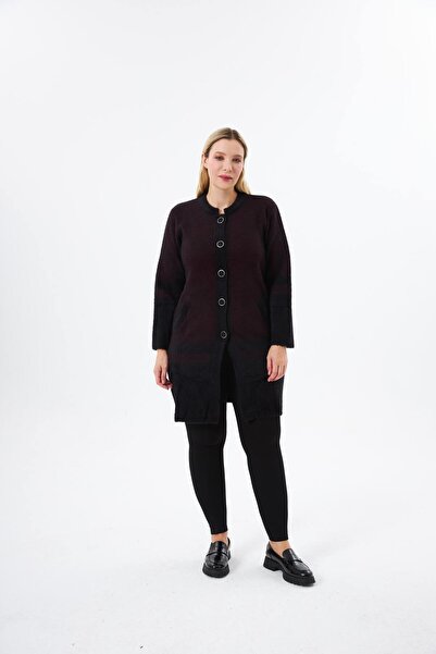 BELİN Angora Patterned Knitwear Cardigan