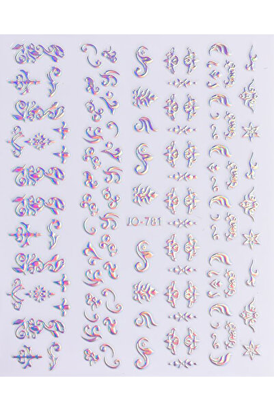 MOZIUR Tırnak Sticker Süs Jo-781 (KENDİNDEN YAPIŞKANLI)