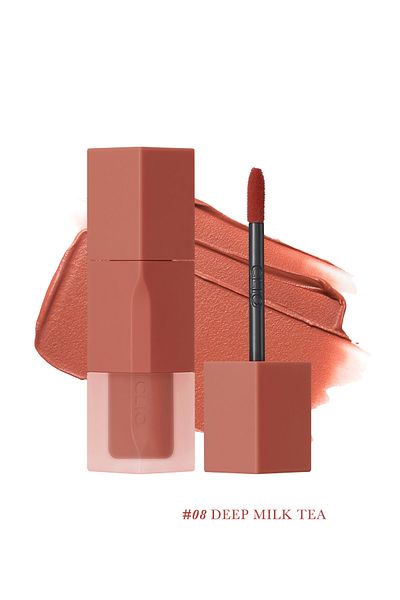 CLIO Clio Chiffon Blur Tint - Smooth and Velvety Texture, Natural Looking Tint (08 Deep Milk Tea)