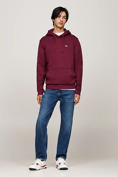 Tommy Hilfiger Men's Red Badge Lace-Up Hooded Sweatshirt - Tjm Reg