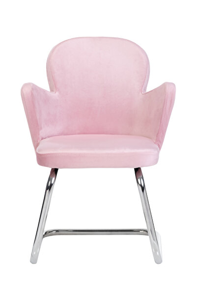 MARKAELZ Krom Metal Ayaklı KELEBEK SANDALYE MİSAFİR KOLTUĞU BEKLEME KOLTUĞU