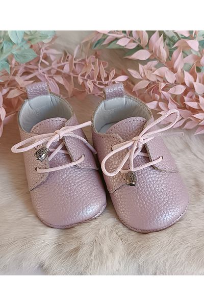 Hodore Alfa Lilac Genuine Leather Baby Loafers