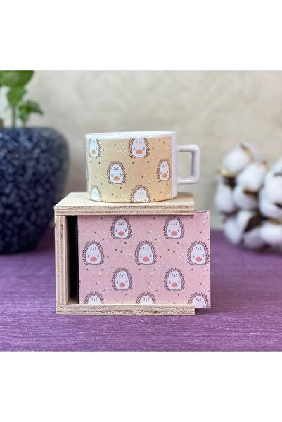 Gift Moda Sevimli Kirpi Tasarımlı Kutulu Kupa