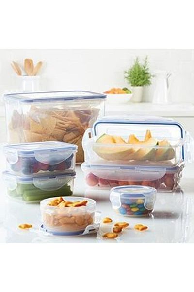 Lock & Lock Durable Plastic Food Container, 100 ml Capacity | 6 PC