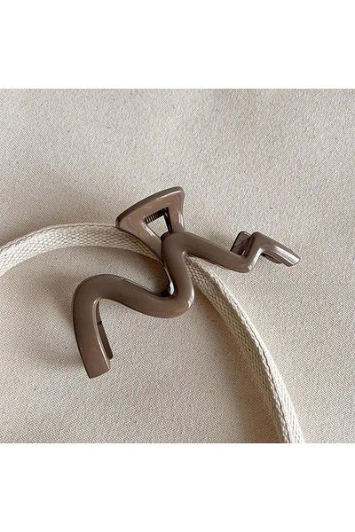 So Much Accesories Luxury Shiny Acetate Latch Buckle Milky Cave