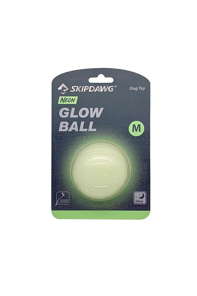 Skipdawg Neon Glow Ball Dog Toy - Medium
