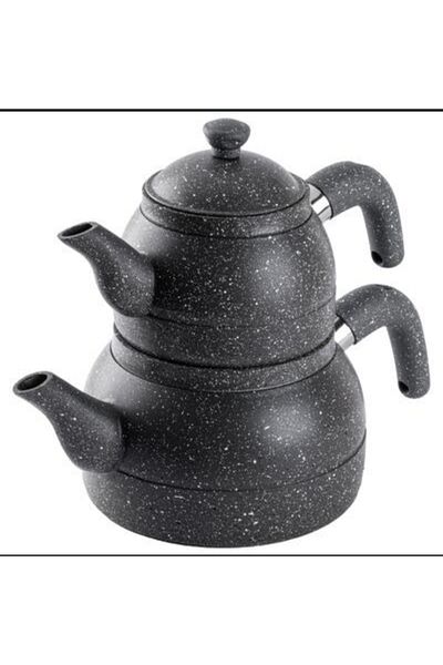 Tantitoni Medium Size Grey Granite Teapot Set 980/1700ml (Elvin Home Concept)