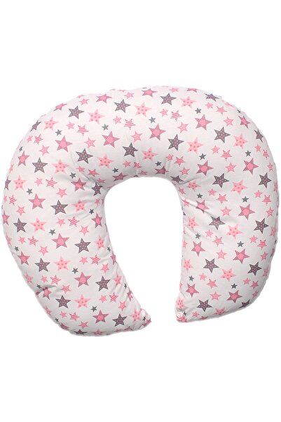 bebegen Μαξιλάρι θηλασμού μωρού με λευκό ροζ αστέρι