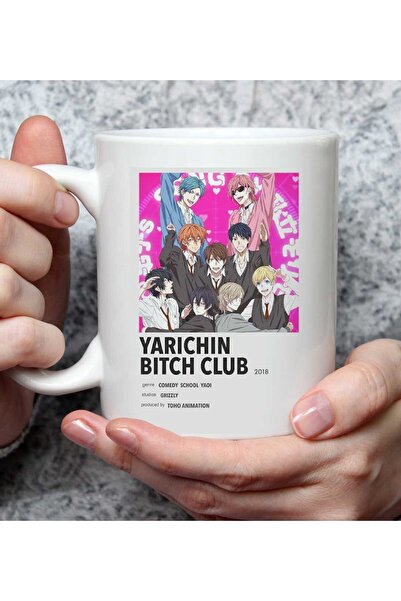 Gift Moda Yarichin Bitch Club Anime Tasarımlı Kupa Bardak