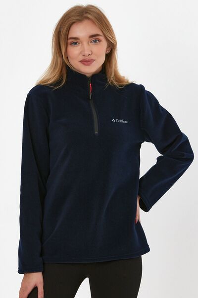 BLUETIFUL Navy Blue Women's Polar with Half Zipper 1207 - Navy Blue