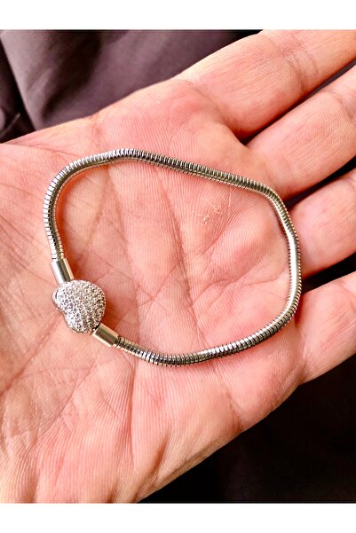 Açıkmeşe Ev Yaşam Ürünleri Zirkon taşlı pandora.. model paslanmaz çelik bileklik