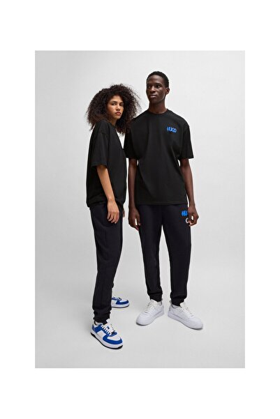 HUGO Smiley Face Logo Cotton Combed Cotton T-Shirt