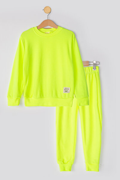 MUTTİ Basic Embroidered 2 Thread Crew Neck Εποχιακή παιδική φόρμα