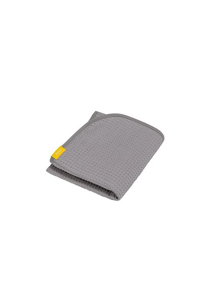 OEM Paturica si prosop 2 in 1 nou nascut Skiddou Teppi, 100% bumbac, Gri inchis, 75x100cm