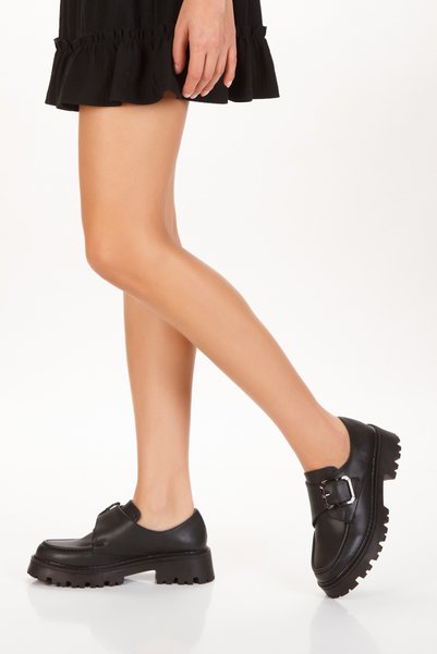 PASSAGE SHOES Women's Tape Detailed Oxford Shoes 4053