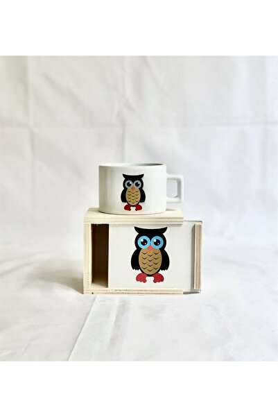 Gift Moda Baykuş Tasarımlı Kutulu Kupa