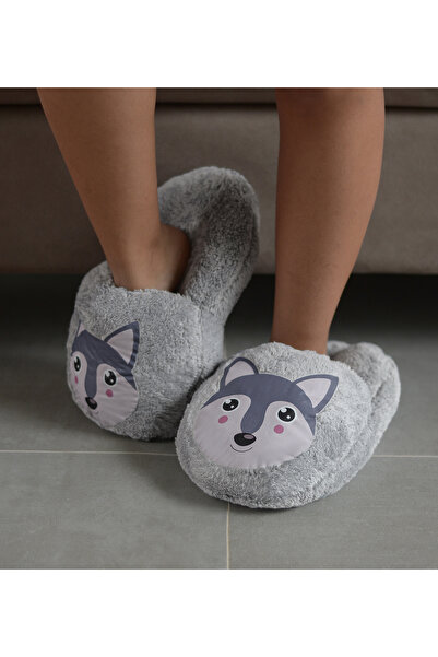 Pandamkee Pabtex Cute Animal Patterned Casual Size Plush Slippers