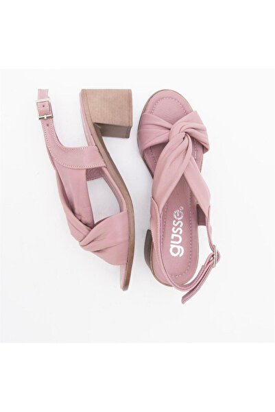 Gusse Claudia Women's Genuine Leather Heeled Sandals-15-01