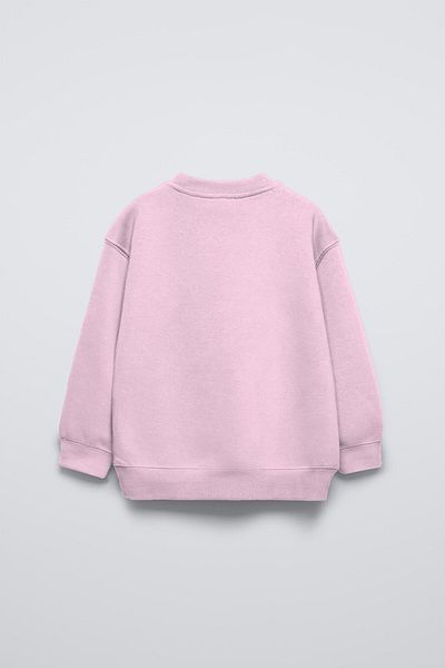 The Champ Clothing Hanorac supradimensionat pentru copii, cu imprimeu cu cireșe, cu gât roz, Paris