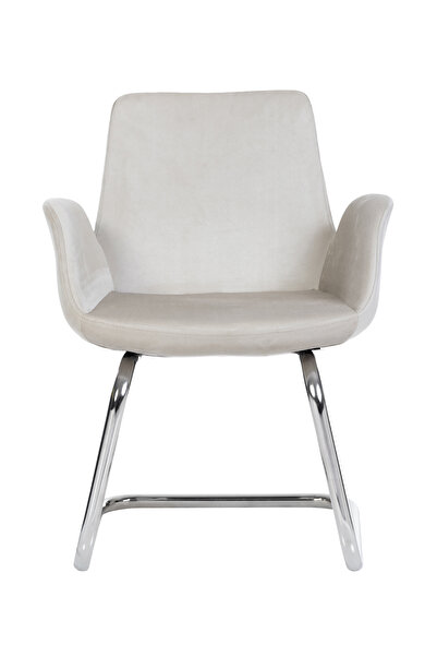 MARKAELZ Krom Metal Ayaklı Pescado Sandalye Misafir Koltuğu Bekleme Koltuğu