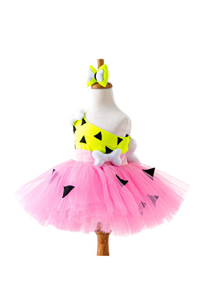 Costumes Club Kız Bebek El Yapımı Çakıl Çakmaktaş Elbise Kostümü