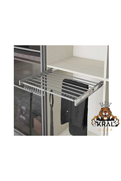 KRAL HIRDAVAT 40X45cm Yandan Bağlantılı Pantolonluk, Dolap İçi Pantolonluk, 1...