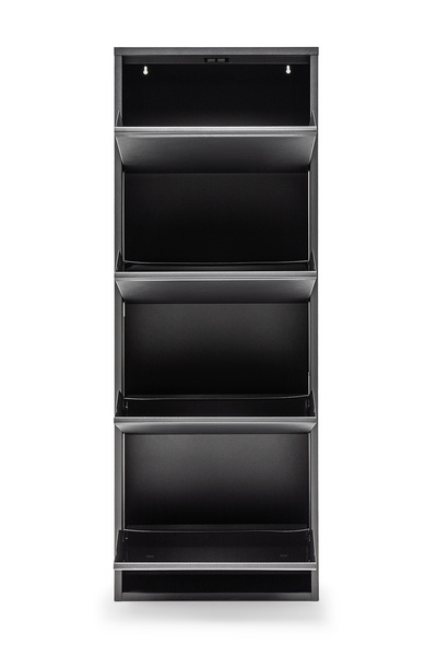 Gaga Mobilya Metal Ayakkabılık 4 Gözlü -siyah-