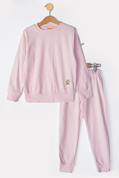 MUTTİ Basic Embroidered 2 Thread Crew Neck Εποχιακή παιδική φόρμα