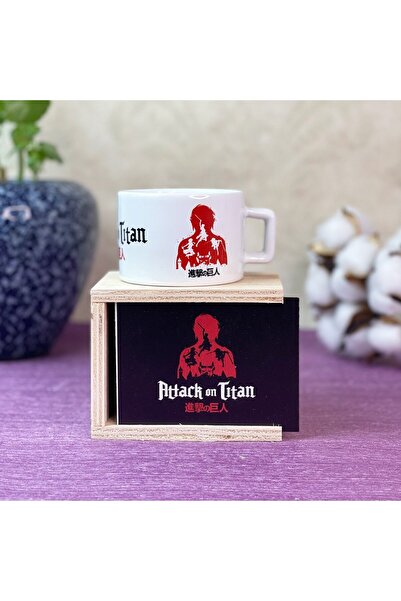 Gift Moda Anime Attack On Titan Tasarımlı Kutulu Kupa
