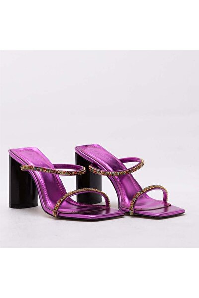 Gusse Estee Γυναικείες Παντόφλες Βραδινό Φόρεμα με Πέτρα 1300