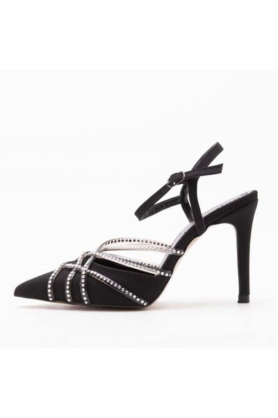 Gusse Coldweel Women's Technical Leather Stone Embroidered Stiletto Shoes 1020