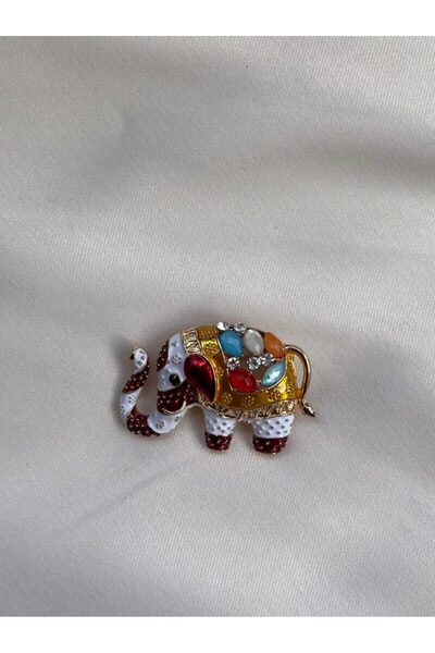 Çelik Luck Elephant Broş