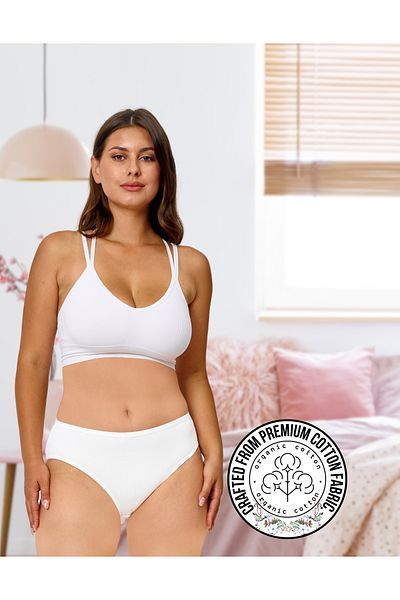 ALYA UNDERWEAR Chiloți de damă din bumbac cu talie înaltă - pachet de 10, culoare de bază, multicolor-x35