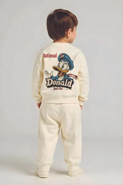 MYADA Premium National Duck Printed Bottom Top Kids Suit 22469