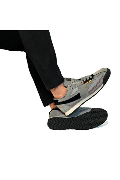 Jump 29072 Gri Kaymaz İnce Taban Erkek Spor Ayakkabı