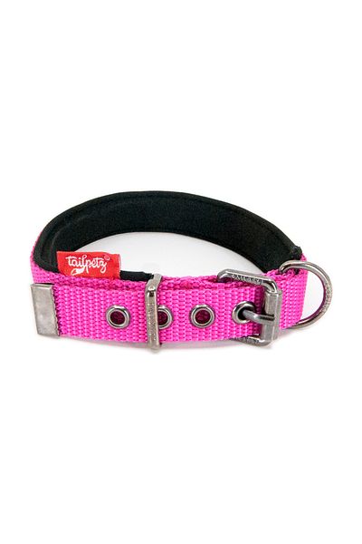 Tailpetz Pink Soft Textured Dog Collar - Comfortable and Durable