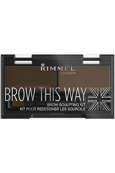 Rimmel London, Brow This Way Eyebrow Sculpting Kit, Dark Brown