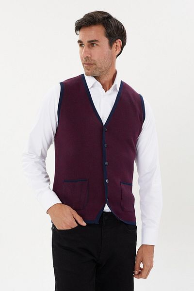 Tony Montana Tony Sports Double Color Knitwear Vest- T-1247