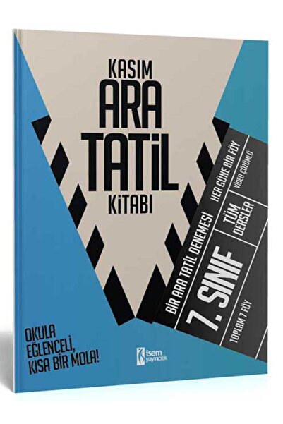 İsem Yayıncılık 2025 7. Sınıf Kasım Ara Tatil Kitabı İsem Yayıncılık