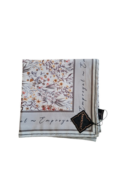 Emproyal Pro Line Eşarp 4 Mevsim Çiçekli Desen