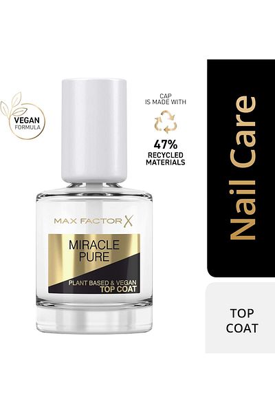 Max Factor Miracle Pure Nail Care Top Coat, 12ml