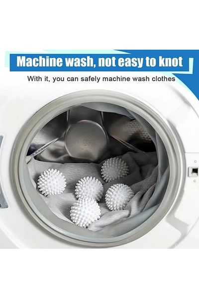 ByCaretta White Clothes Drying Ball - 3 Pieces
